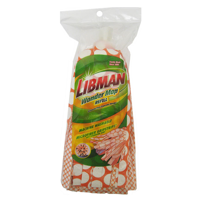 Libman® 2001 Wonder® Mop Refill, Extra Wide Microfiber Grip Strips