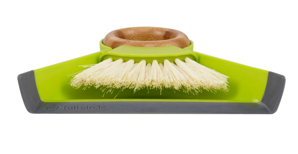 Full Circle FC14608 Tiny Team Mini Brush & Dustpan Set, 7" x 7", Green