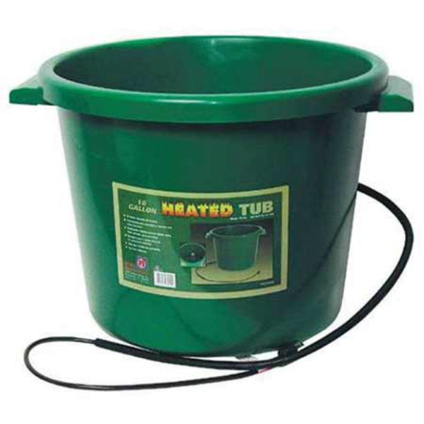 Farm Innovators HT-200 Plastic Heated Tub, 16-Gallon, 200-Watts