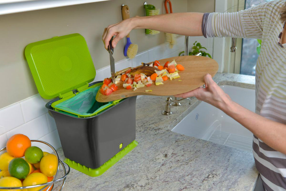 Full Circle FC11301-GS Fresh Air Kitchen Compost Collector, 1.5 Gallon, Green