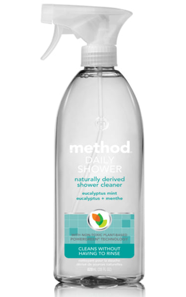 Method 01390 Daily Shower Natural Cleaner Spray, Eucalyptus Mint, 28 Oz