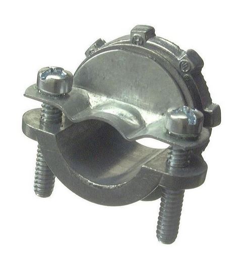 Halex® 20512 Zinc Clamp Connector for Non-Metallic Cable, 3/4", 5-Pack