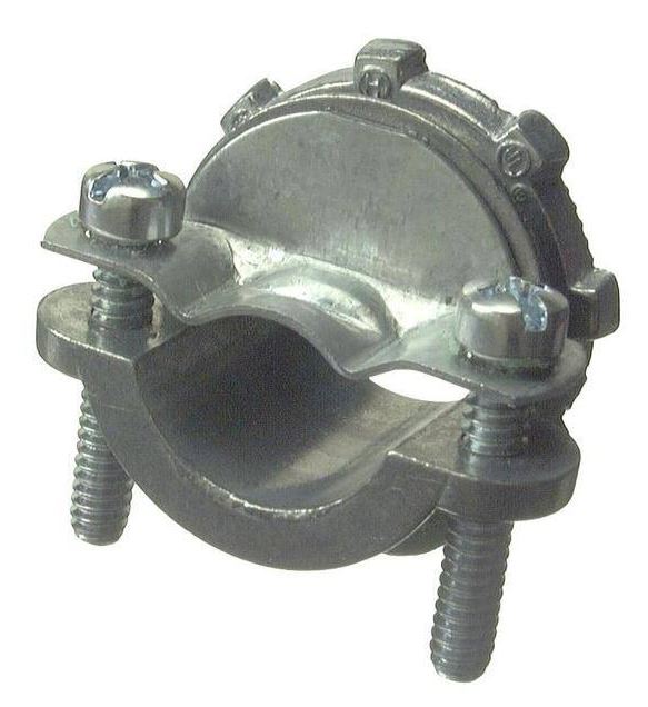 Halex® 05103B Twin-Screw Clamp Connector for Non-Metallic Cable, 3/8", 100-Pack