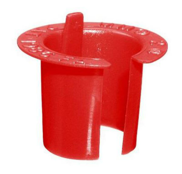Halex® 75401 Plastic Anti-Short Bushing, Red, #1, 3/8", 35-Pack