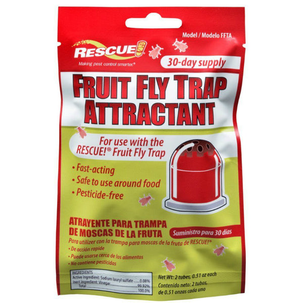 Rescue!® FFTA-DB12 Fruit Fly Trap Attractant Refill, 2-Pack