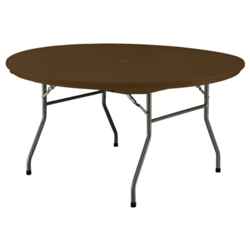 Pre Sales 3640 Polyethylene Resin Rhino Round Table, 60", Dark Brown
