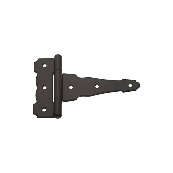 National Hardware® N881-904 Ornamental/Reversible T-Hinge, 4", Black, V841