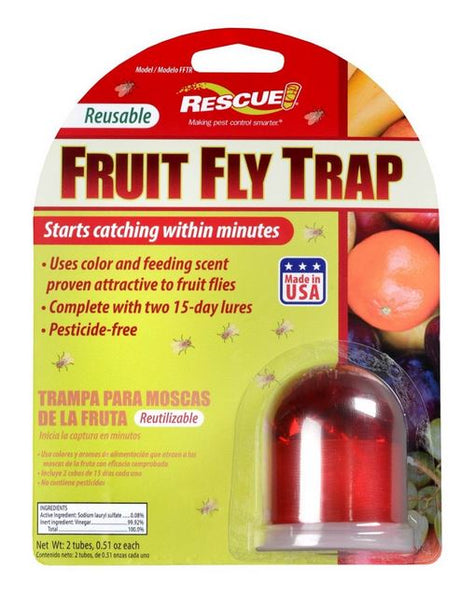 Rescue!® FFTR-SF6 Fruit Fly Trap with 30 Day Attractant