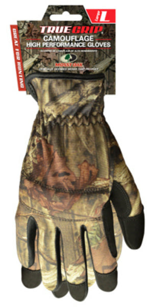True Grip 9705-23 Mens Utility Glove, Large, Mens, Mossy Oak Camo