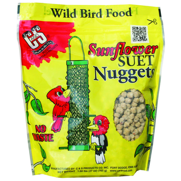 C & S 06110 Sunflower Suet Nuggets, 27 Oz
