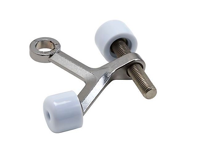 National Hardware N830-124 Hinge Pin Door Stop, Satin Chrome
