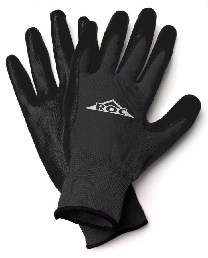HandMaster® ROC20TL Roc® Polyurethane Coated Palm Men's Glove, Black, Large