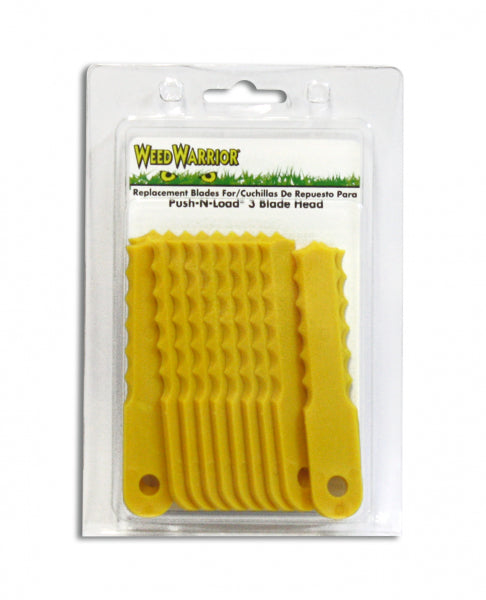 Weed Warrior® 70289A Push-N-Load Replacement Blades, 12-Pack, Nylon