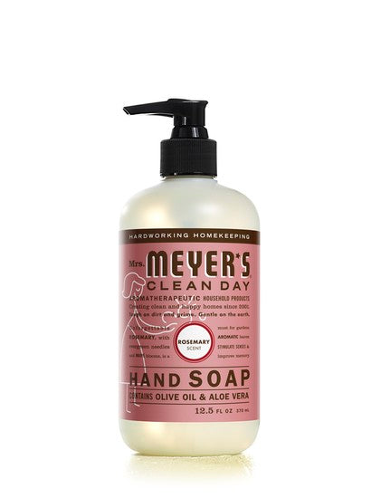 Mrs. Meyer's Clean Day 17450 Liquid Hand Soap, 12.5 Oz, Rosemary Scent