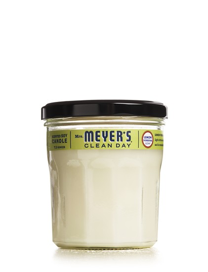 Mrs. Meyer's Clean Day 42116 Lemon Verbena Scented Soy Candle, 7.2 Oz, Large