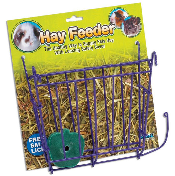 Ware Manufacturing 00715 Hay Feeder with Free Salt Lick, Assorted Colors