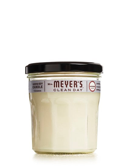 Mrs. Meyer's Clean Day 41116 Lavender Scented Soy Candle, 7.2 Oz, Large