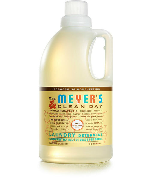 Mrs. Meyer's Clean Day 17511 Laundry Detergent Liquid, 64 Oz, Baby Blossom