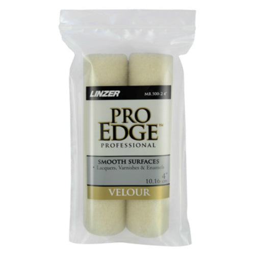 Linzer MR500-2-4 Pro Edge™ Wool Fabric Mini Roller Cover, 4" x 1/8" Nap, 2-Pack