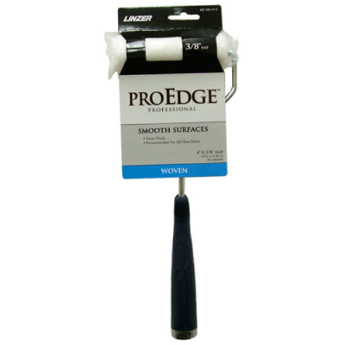Linzer MT101-11-4 Pro Edge™ White Woven Fabric Mini Roller Cover, 4" x 3/8" Nap