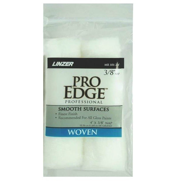 Linzer MR101-2-4 Pro Edge™ Mini Roller Cover, 4" x 3/8" Nap, 2-Pack