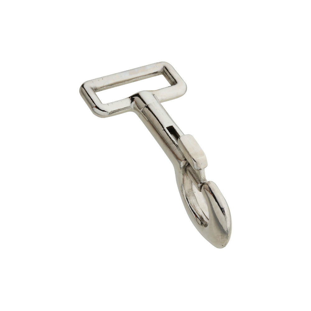 National Hardware® N222-646 Spring Snap, 1" x 3-1/8", Nickel, Die Cast