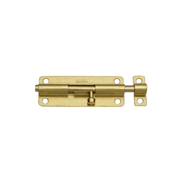 National Hardware® N151-761 Barrel Bolt, 5", Brass, Steel, V834