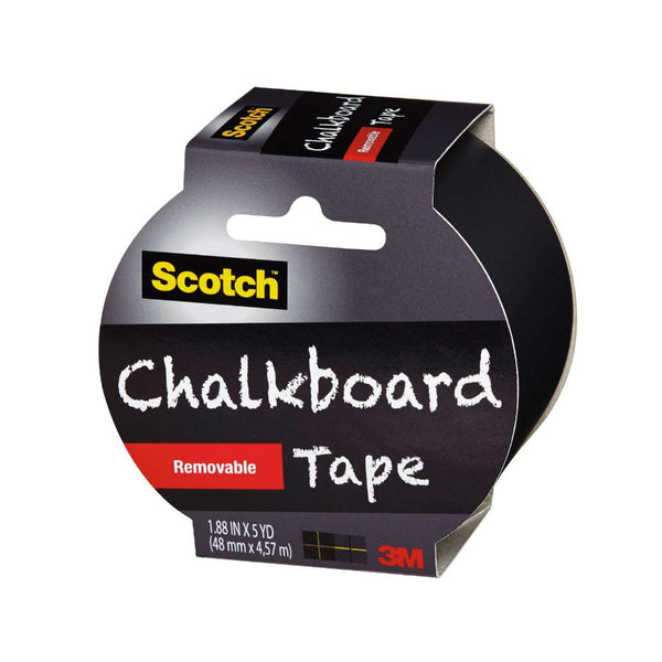 Scotch™ 1905R-CB-BLK Chalkboard Tape, Black, 1.88" x 5 Yard