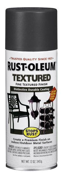 Rust-Oleum® 7721830 Stops Rust® Aerosol Spray Paint, 12 Oz, Textured Dark Pewter