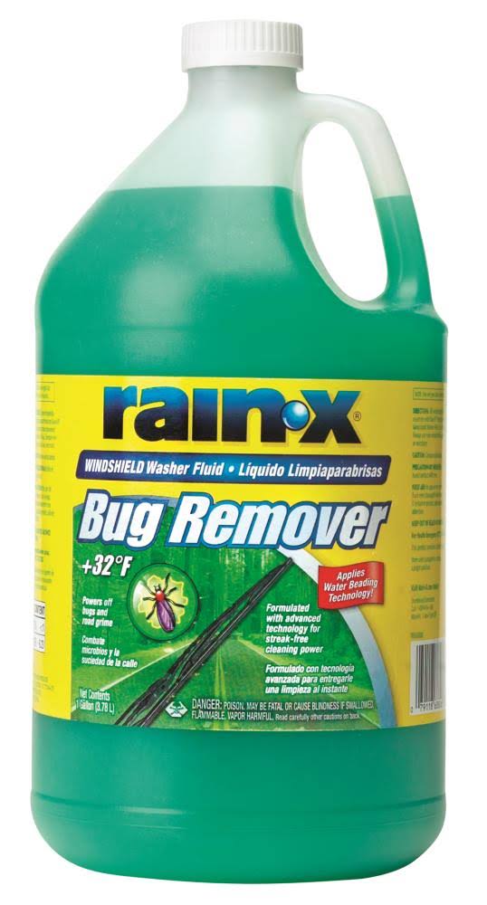 Rain‑X RX68806 Bug Remover Windshield Washer Fluid, 1-Gallon, +32 Degr