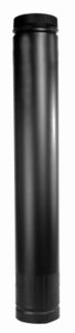 Selkirk DSP6TL Telescopic Double Wall Stove Pipe, Matte Black, 6" x 38"-68"