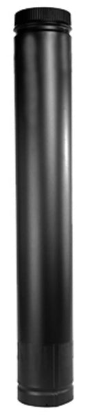 Selkirk DSP8TL Telescopic DSP8TL Double Wall Stove Pipe, 8" DM, Matte Black