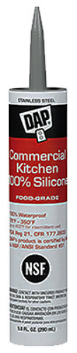 Dap® 08660 Commercial Kitchen 100% Silicone Sealant, 9.8 Oz, Stainless Steel