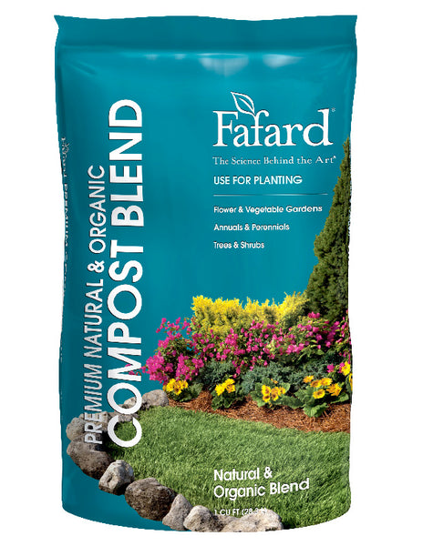 Fafard 4005108 Premium Natural & Organic Compost Blend, 1 CUFT