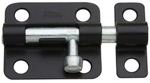 National Hardware N151-431 Barrel Bolts for Door Security, 2.5", Black, V834