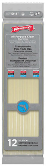 Arrow Fastener AP10-4 All Purpose Round Glue Sticks, 10", 12-Count