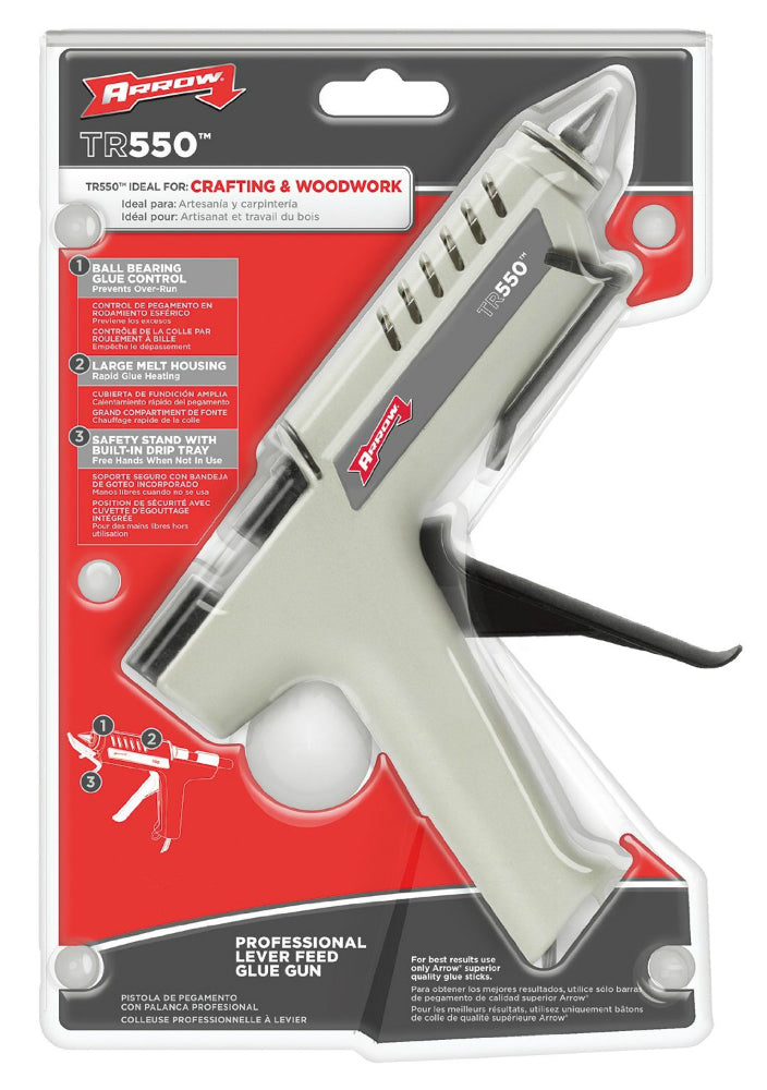 Arrow Fastener TR550 Professional Lever Feed Glue Gun, 1/2" Diameter