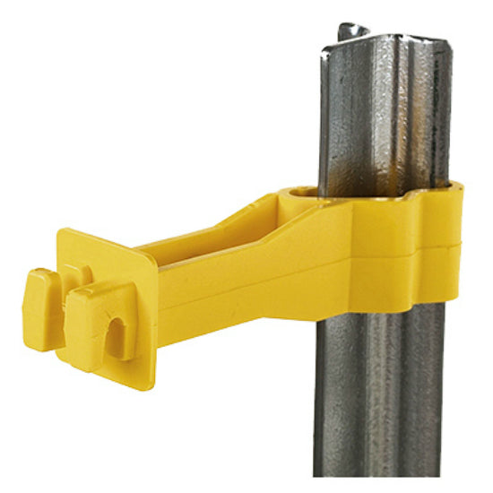 Dare SNUG-RT-25 Snug Back Side T-Post Insulator, Yellow, 25-Count