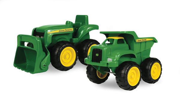John Deere 35874 Truck & Tractor Sandbox Vehicle Child Toy Set, 6", 2-Pack