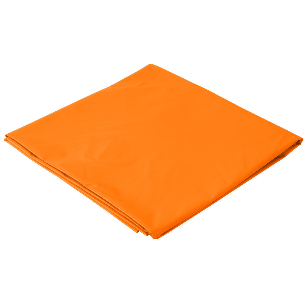 Creative Converting 703282 Octy-Round Plastic Table Cover, Sunkissed Orange, 82"