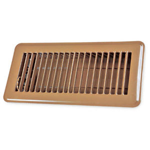 AmeriFlow® 413B2X14 Steel Floor Register, Brown, 2" x 14"