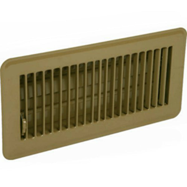 AmeriFlow® 456B4X8 Mobile Home Floor Register, Brown, 4" x 8"