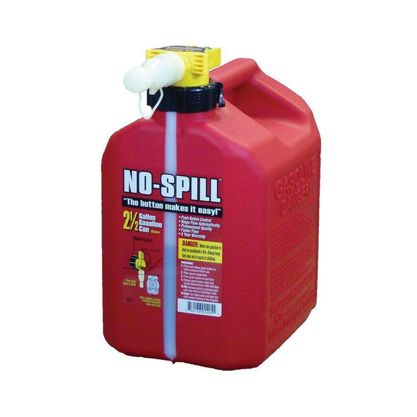 No-Spill 1405 Poly Gasoline Fuel Can, CARB & EPA Compliant, 2-1/2 Gallon