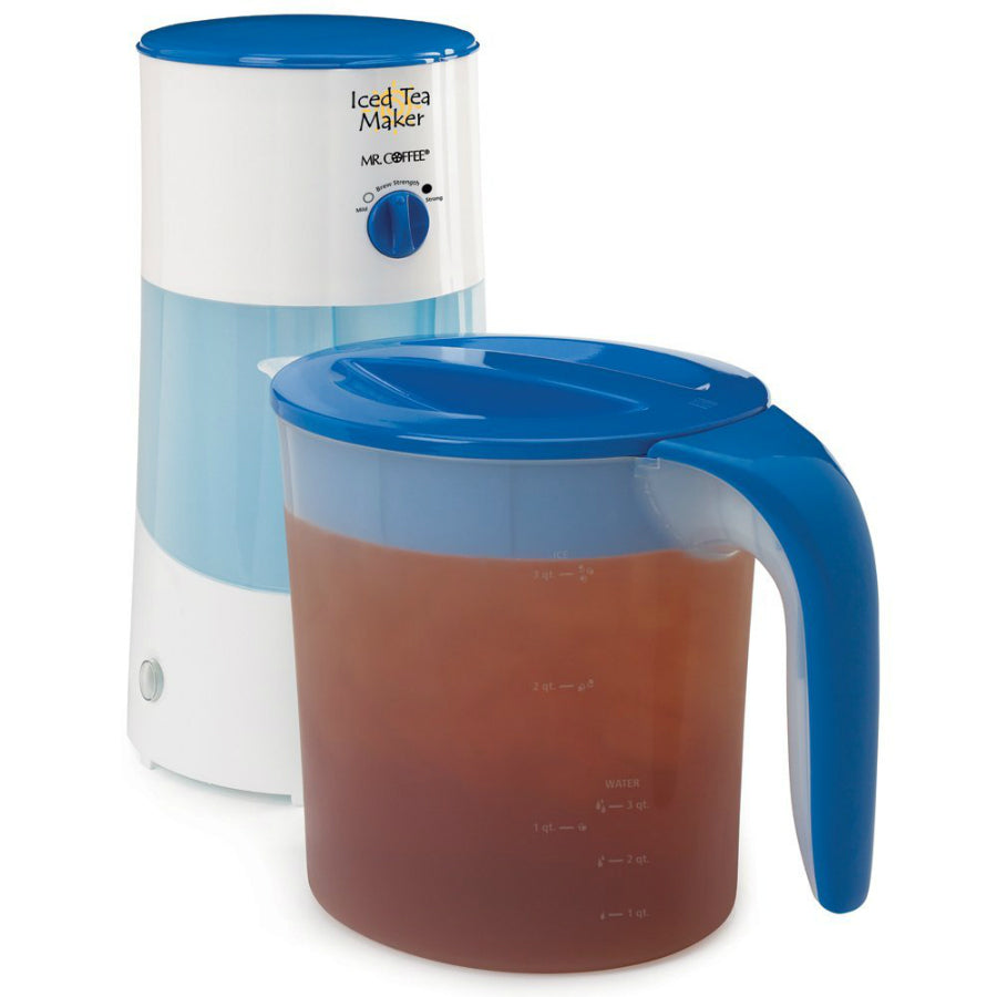 Mr. Coffee® TM70 Iced Tea Maker with Pitcher, Blue, 3-Qt