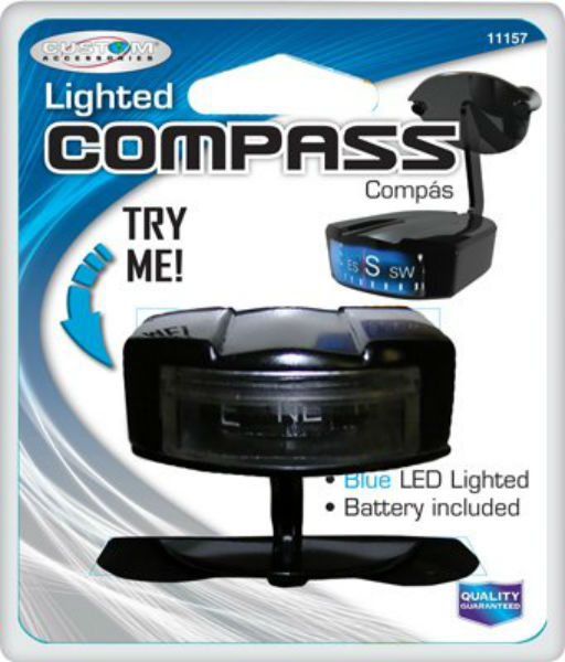 Custom Accessories 11157 Low Profile Lighted Compass