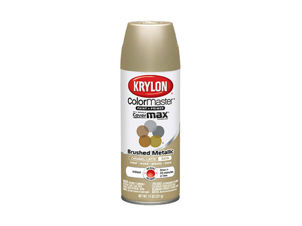 Krylon K05125002 Colormaster Brushed Metallics, 11 Oz
