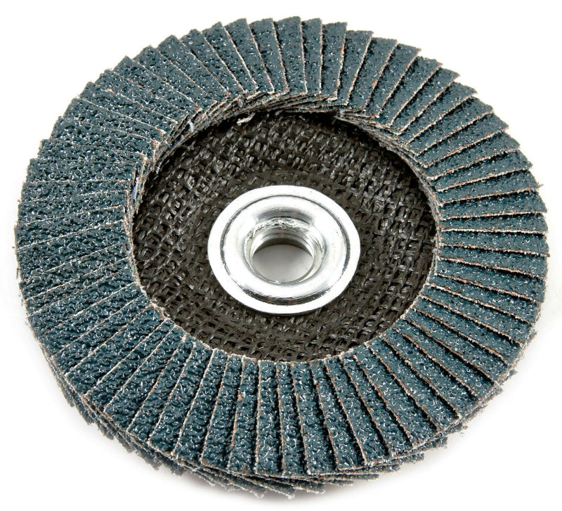 Forney 71930 Blue Zirconia Flap Disc, 36 Grit, Type 29, 4.5" x 5/8-11 Arbor,ZA36