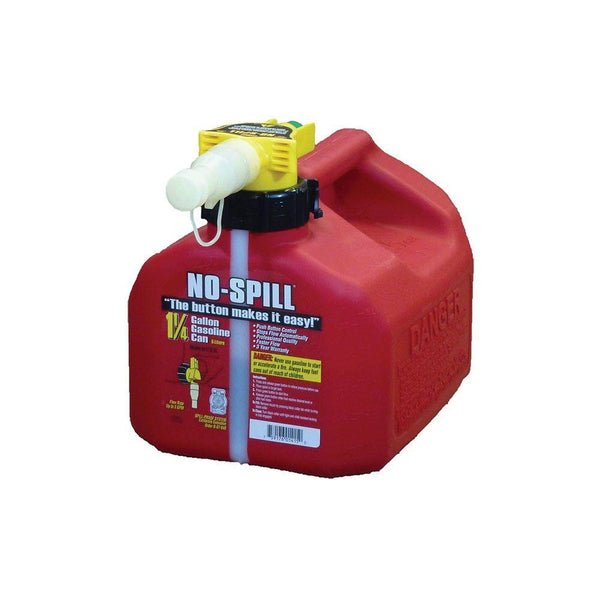 No-Spill® 1415 Poly Gasoline Fuel Can, CARB & EPA Compliant, 1-1/4 Gallon
