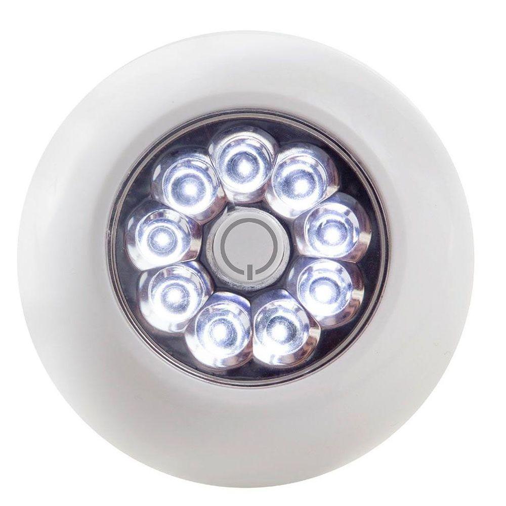 Fulcrum 30015-308 Light It!™ B/O Wireless 9-LED Anywhere Stick-On Light, White