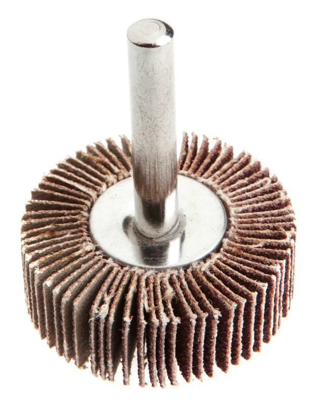 Forney 60188 Flap Wheel, 1/4" Shank Mounted, 1-1/2" x 1/2", 80 Grit